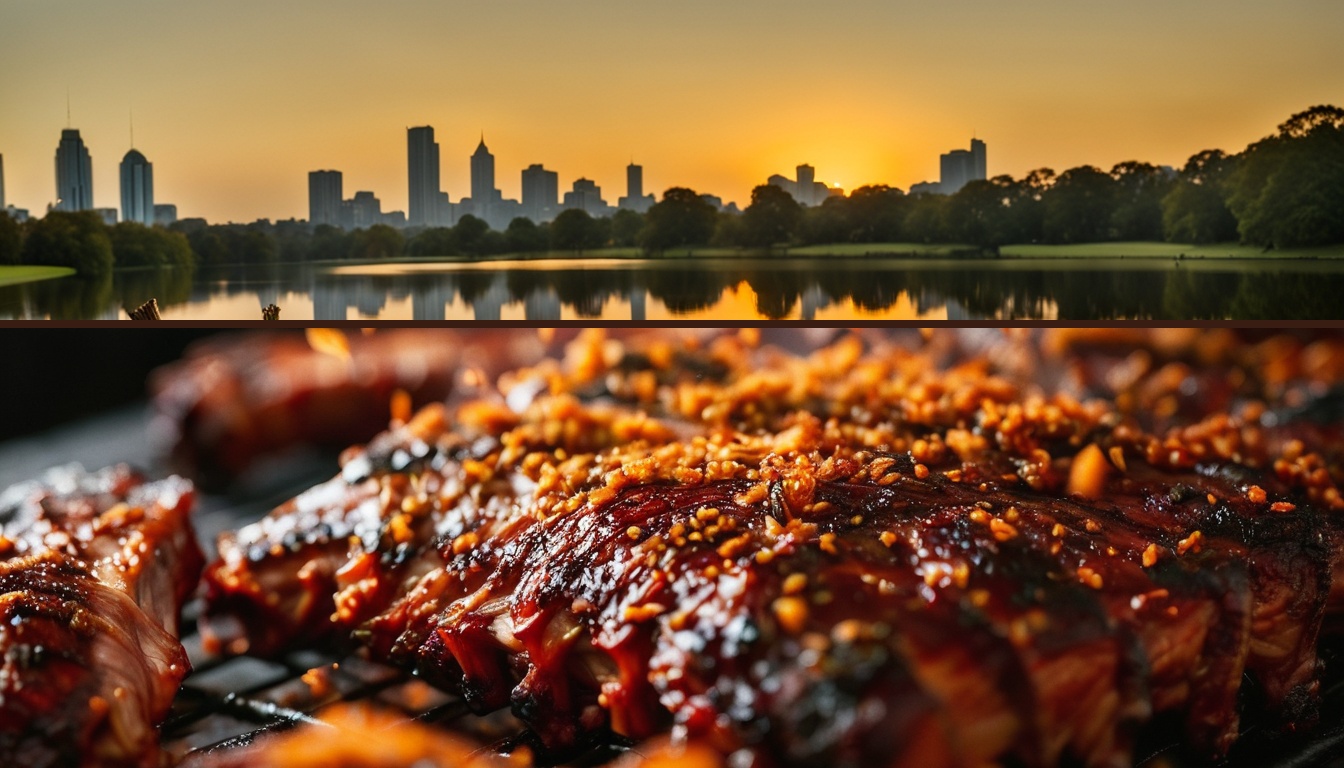 Illustration of Atlanta barbecue