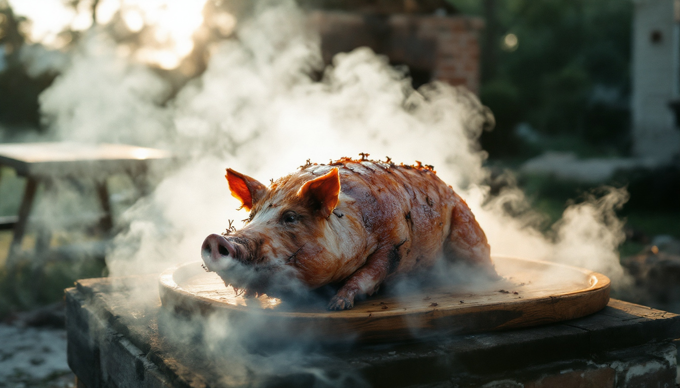 Illustration of Charleston barbecue