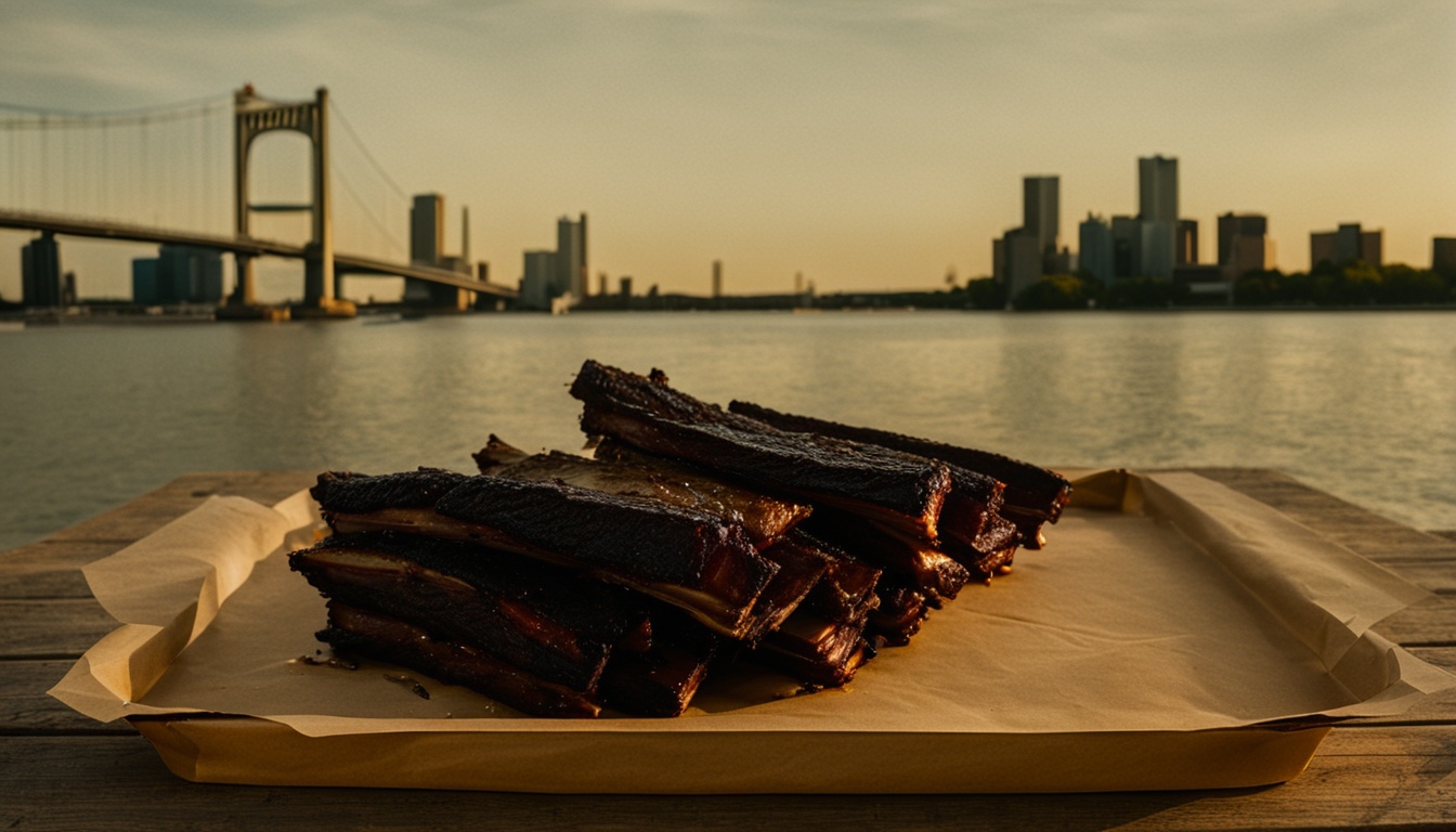 Illustration of Detroit barbecue