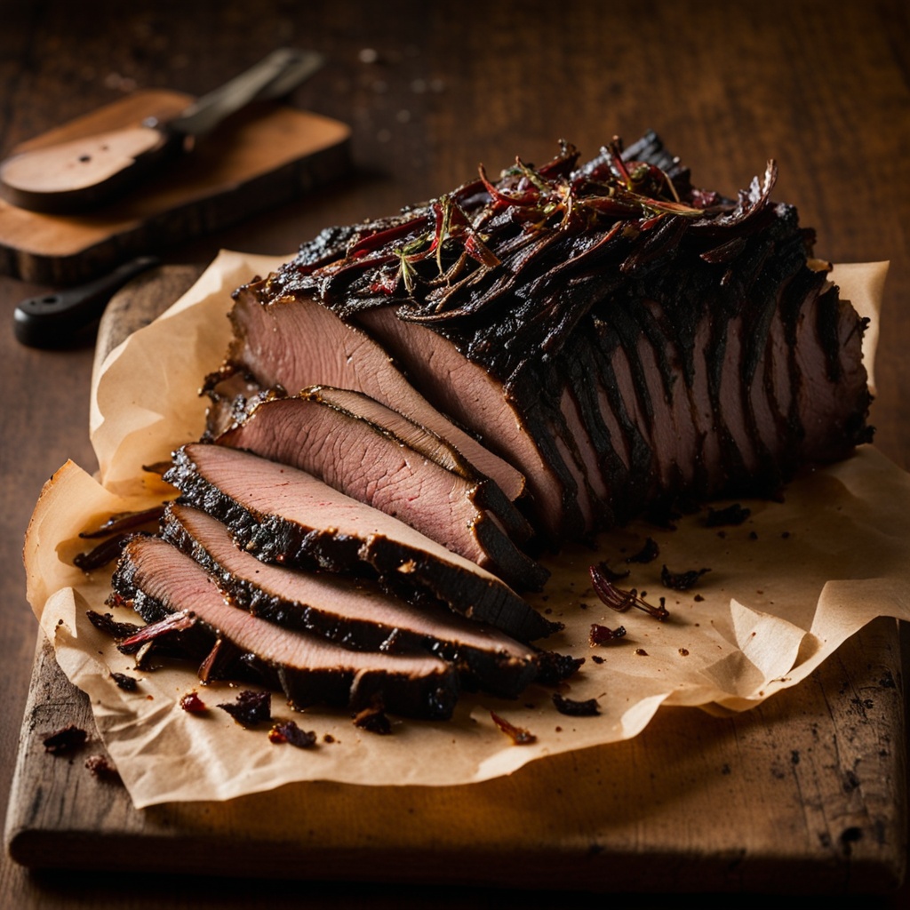 Illustration of food from 317 BBQ