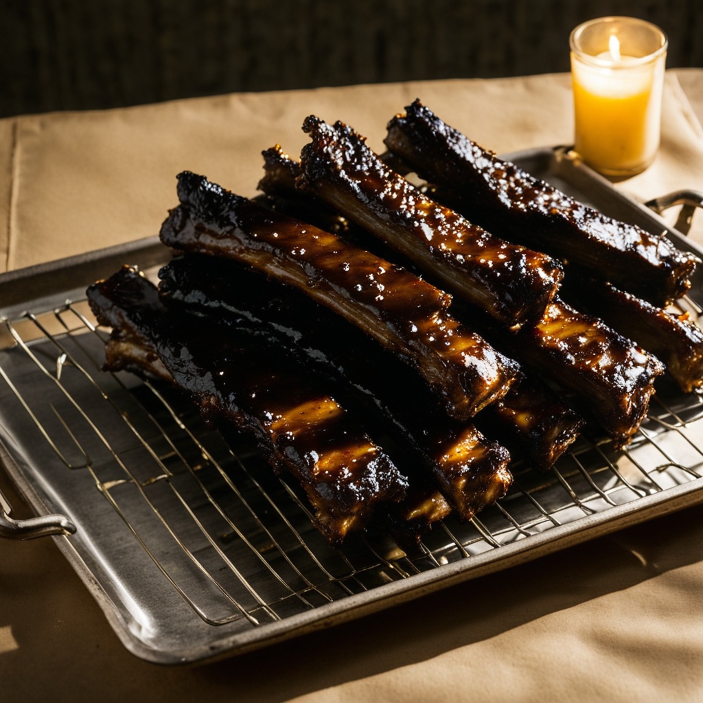 Illustration of food from 4 Rivers Smokehouse Orlando – UCF