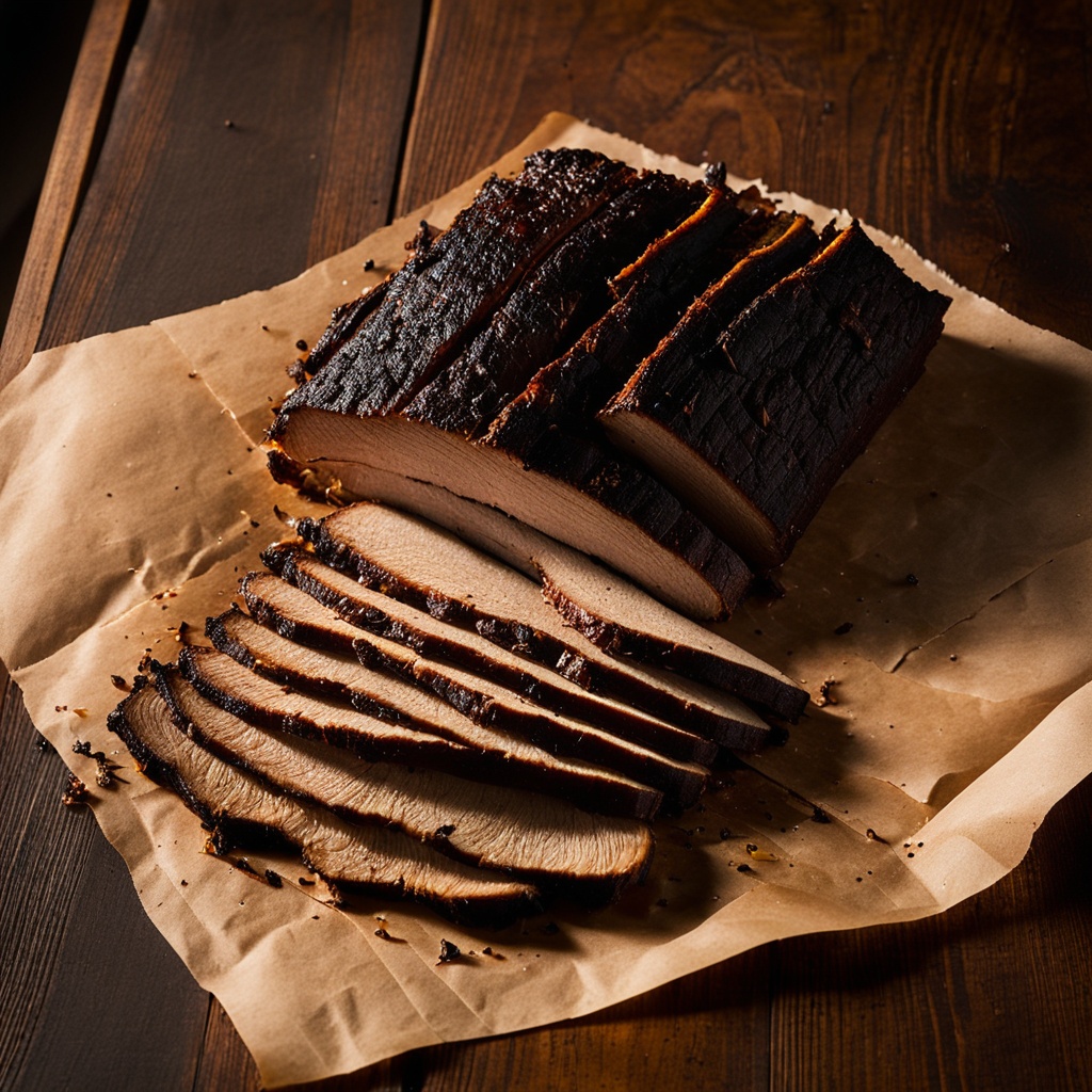 Illustration of food from Alabama Que