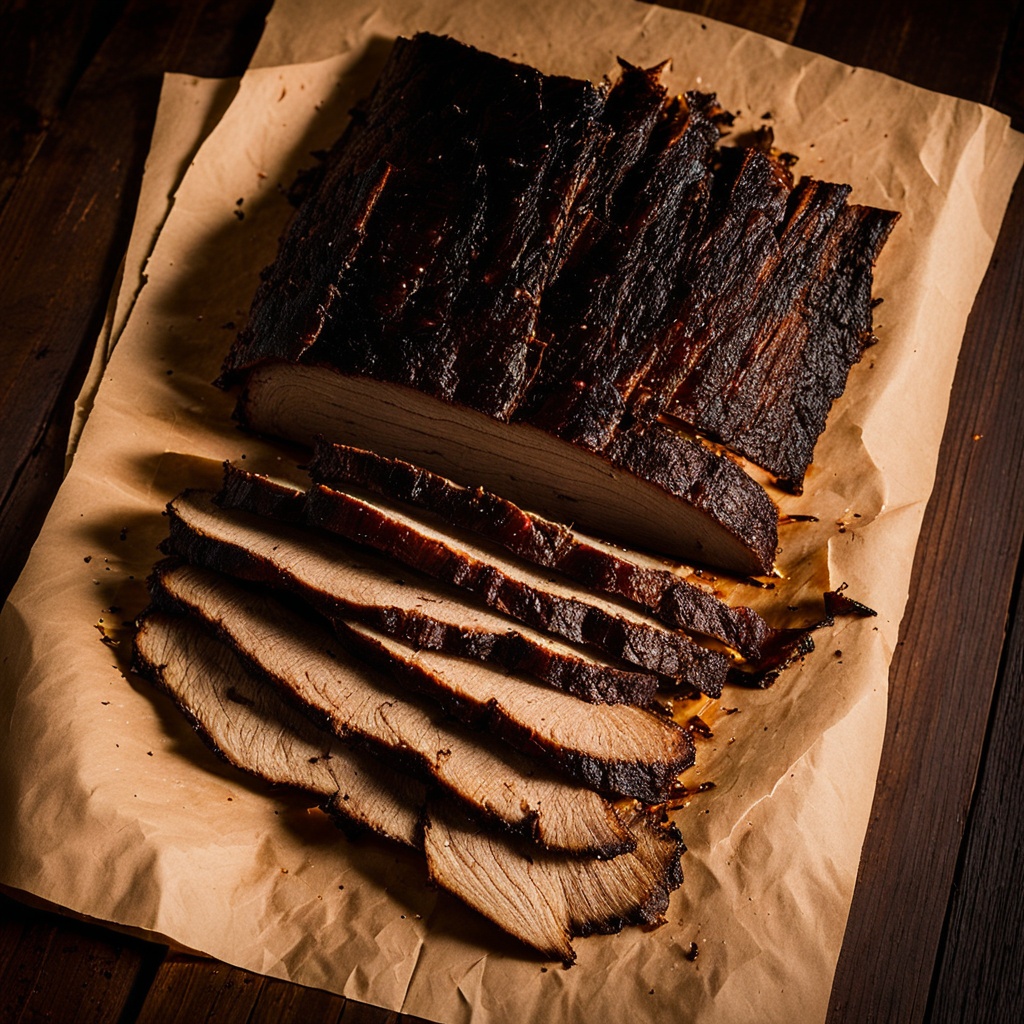 Illustration of food from Apple City BBQ