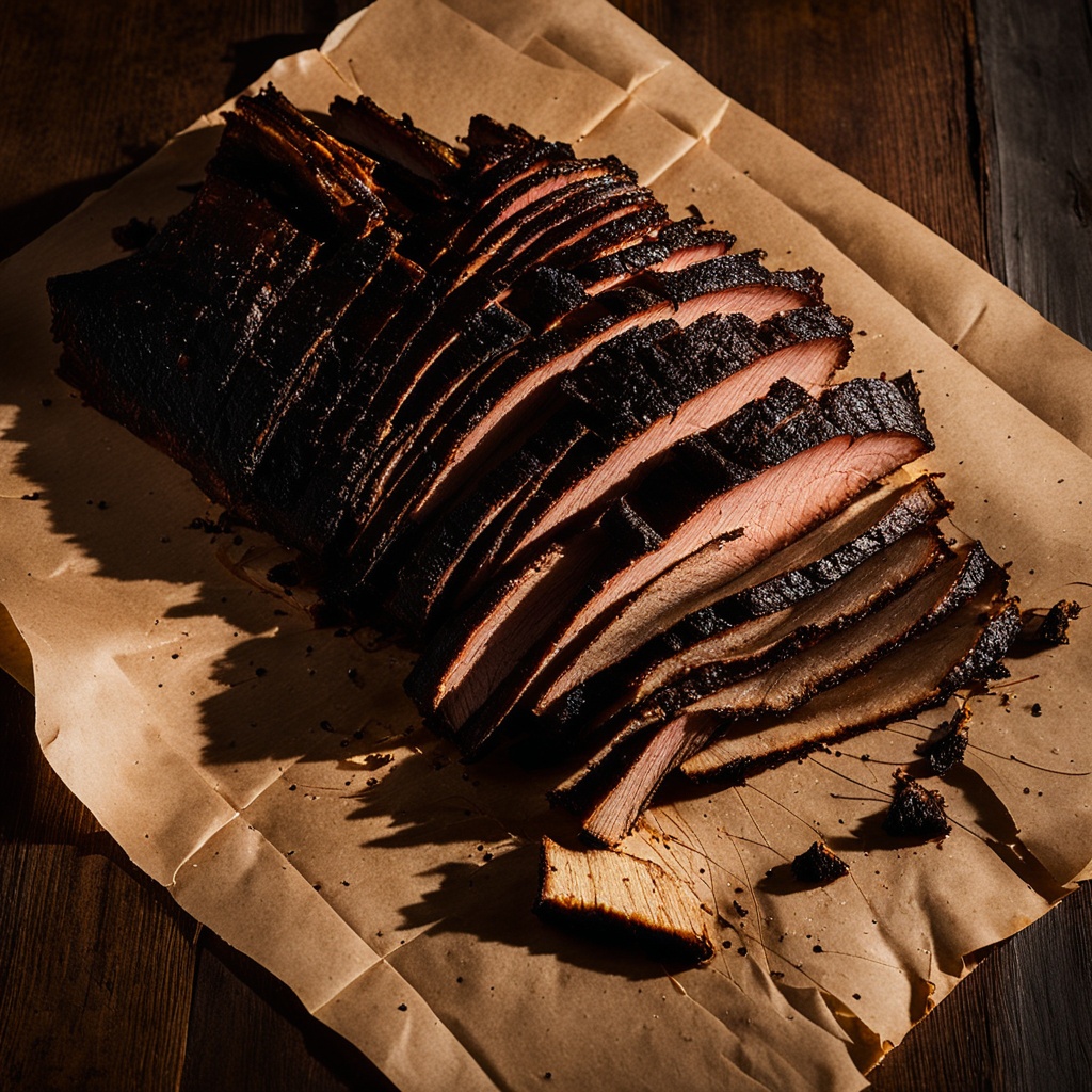Illustration of food from Ashley's Bar-B-Que