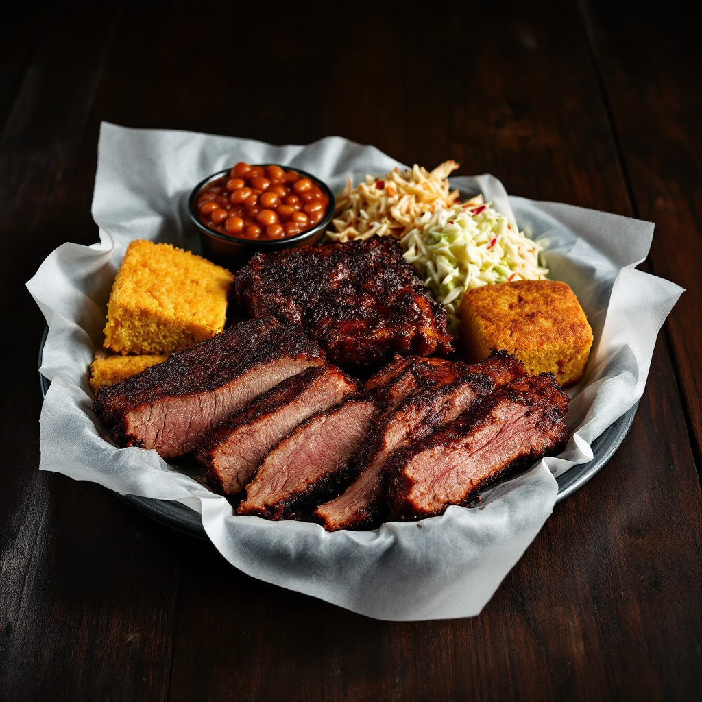 Illustration of food from Bain Barbecue