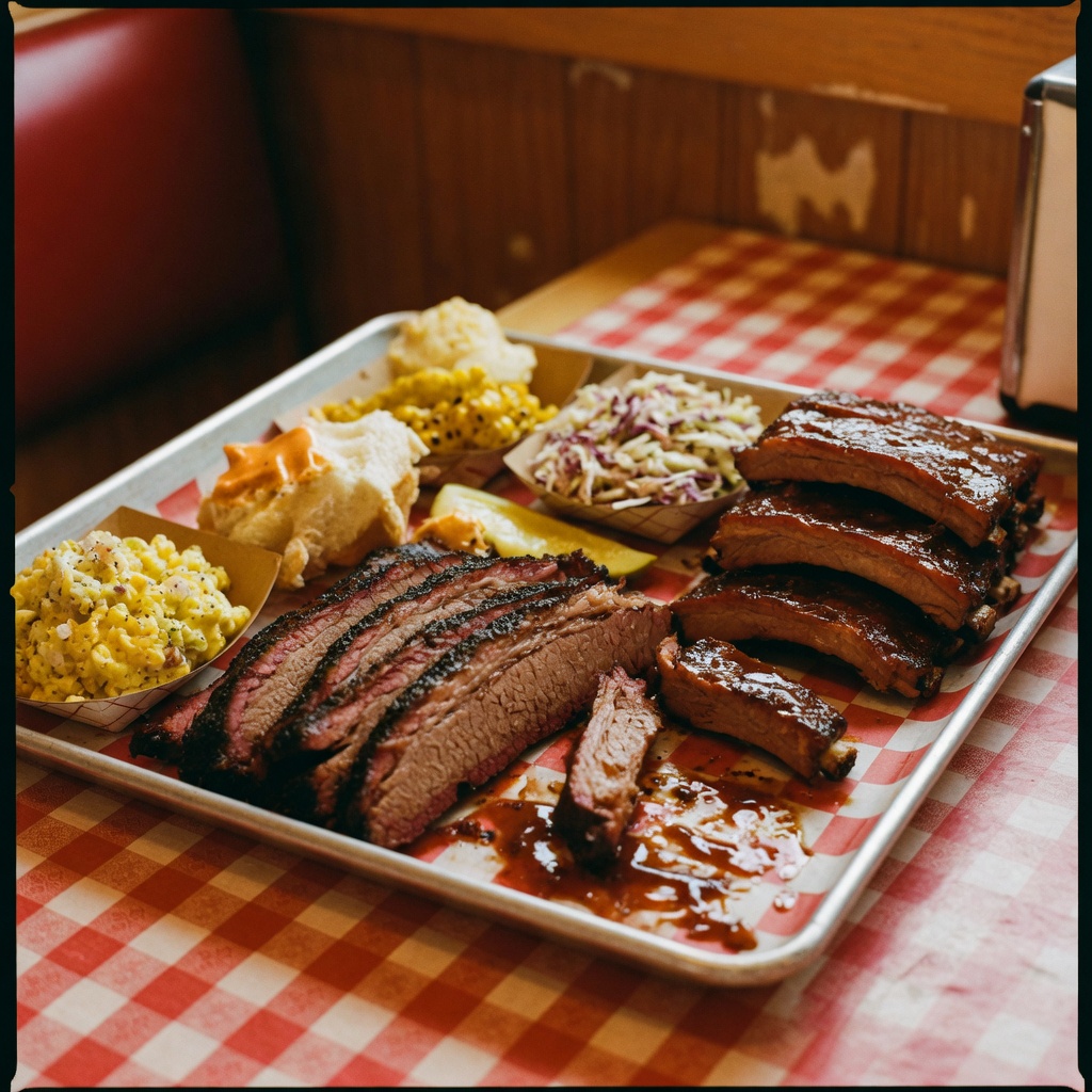 Illustration of food from Big Nate's Family BBQ