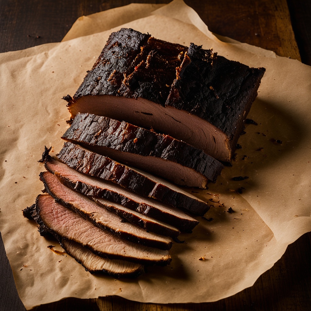 Illustration of food from B&K Smoke House