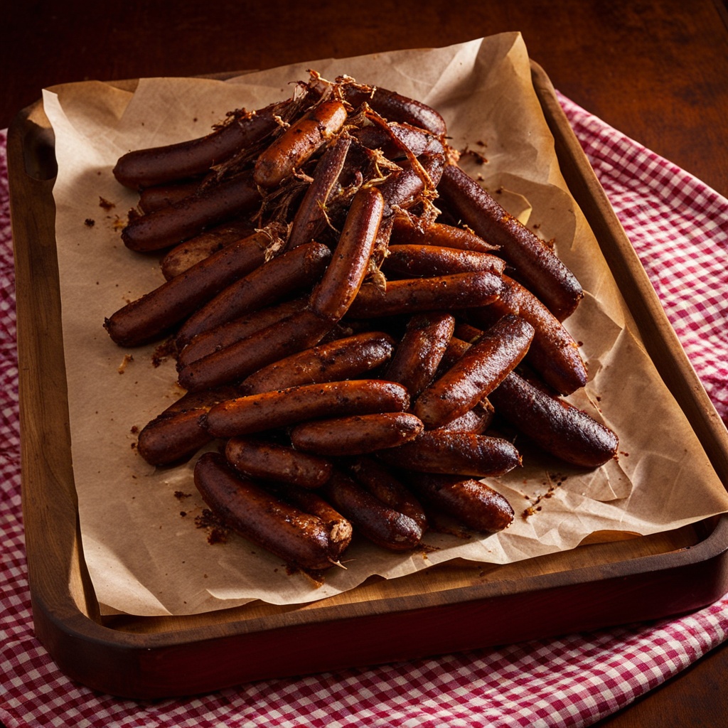 Illustration of food from Black Diamond BBQ