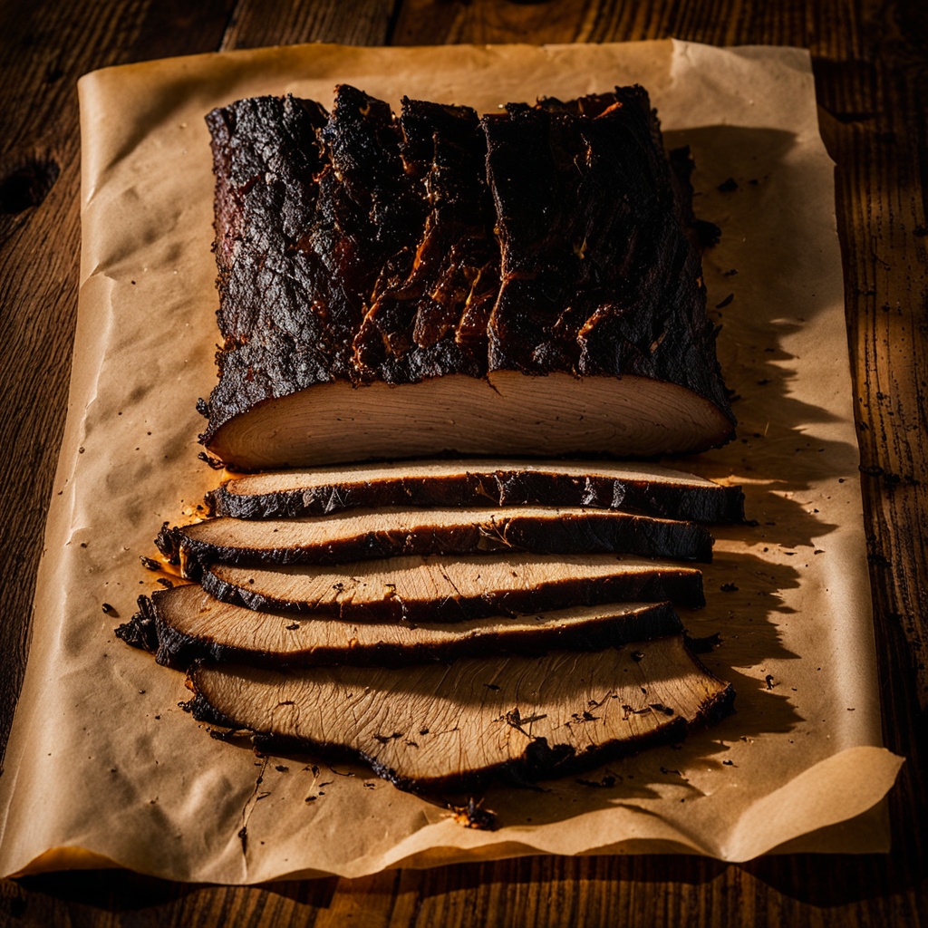 Illustration of food from Black's BBQ
