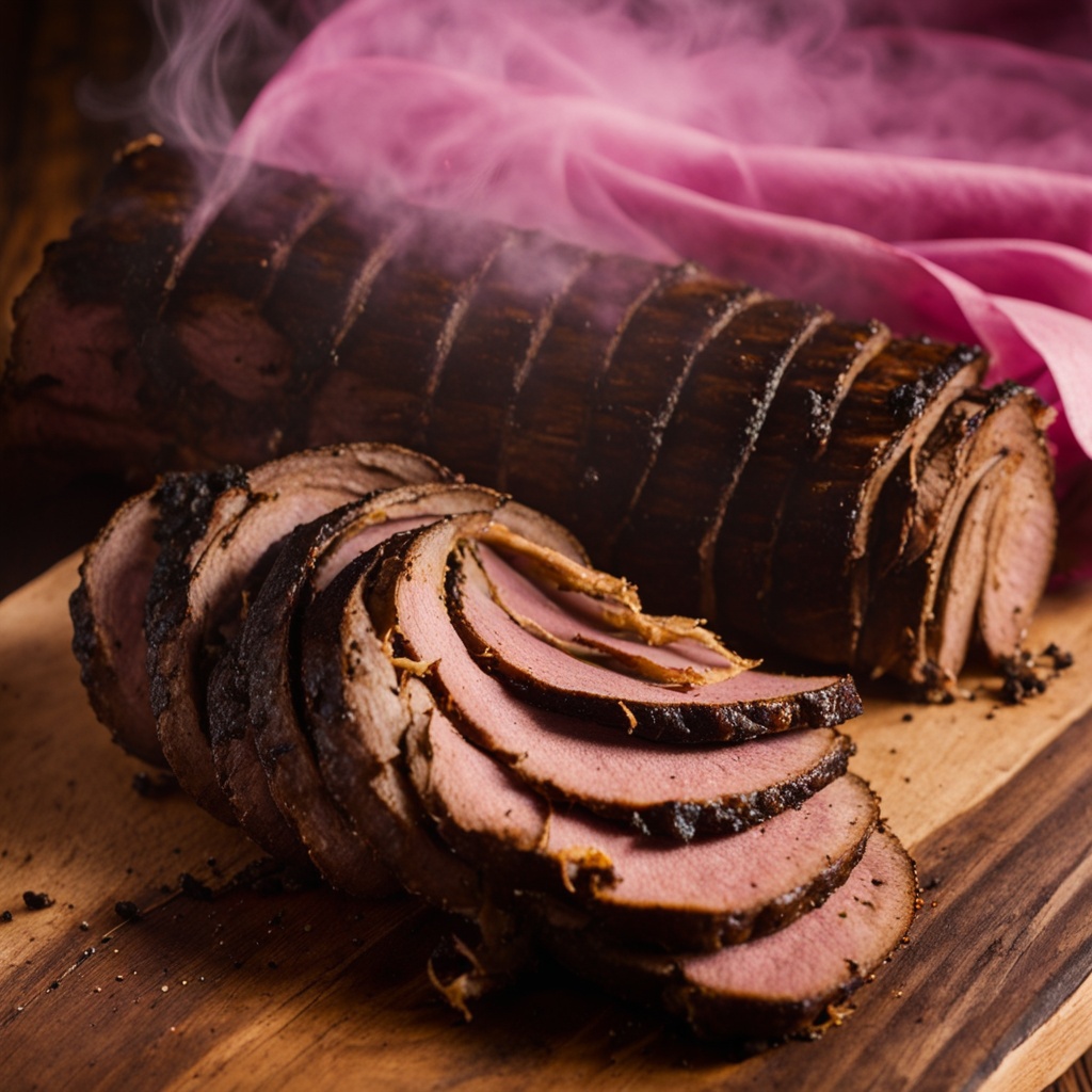 Illustration of food from Blue Haze BBQ