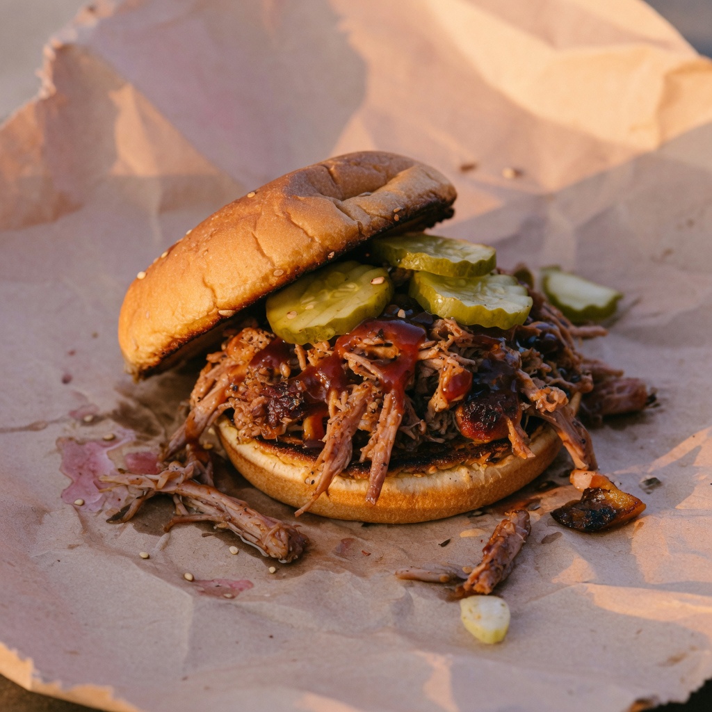 Illustration of food from Brad's Pit BBQ