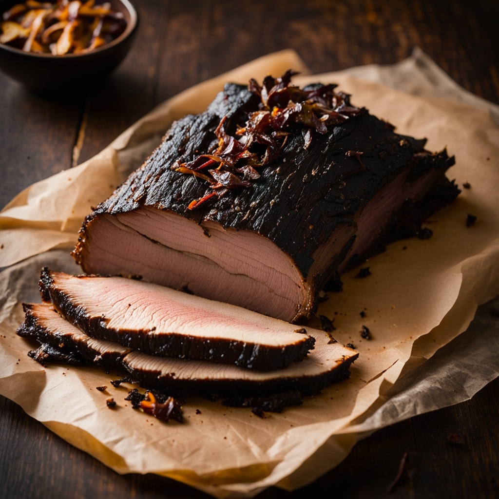 Illustration of food from Bronco’s Western BBQ