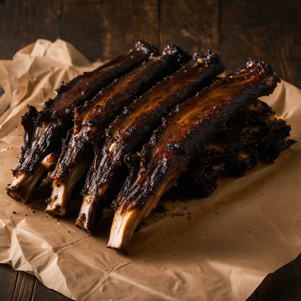 Illustration of food from Bucky's Bar-B-Q