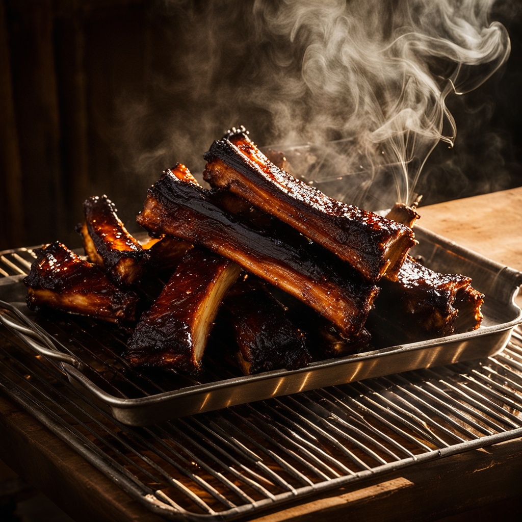 Illustration of food from Carson's Ribs
