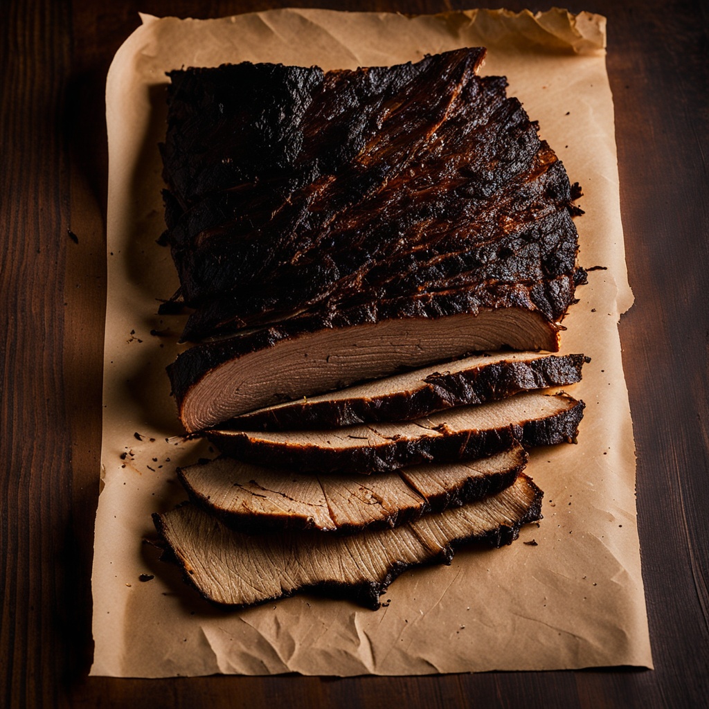 Illustration of food from Clem Mikeska's Bar-B-Q