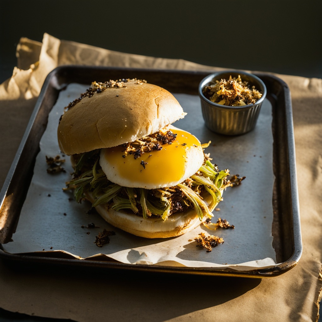 Illustration of food from Coops West Texas BBQ