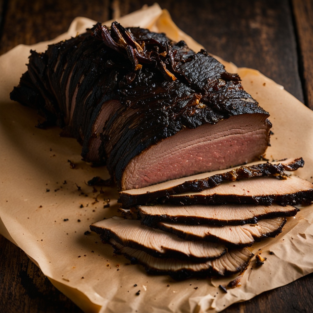 Illustration of food from County Line BBQ