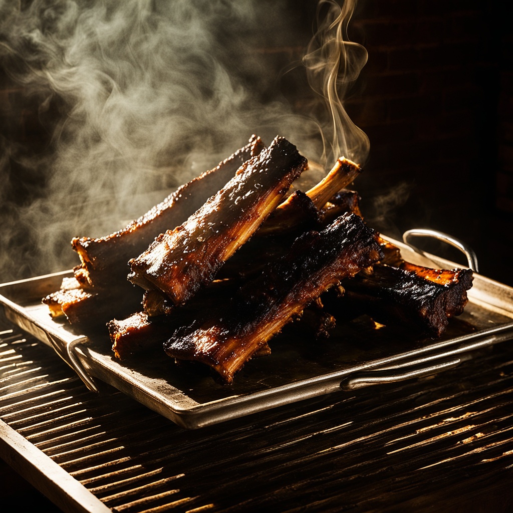 Illustration of food from Cozy Corner BBQ