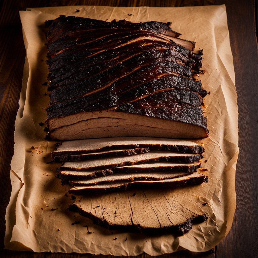 Illustration of food from Double B's BBQ