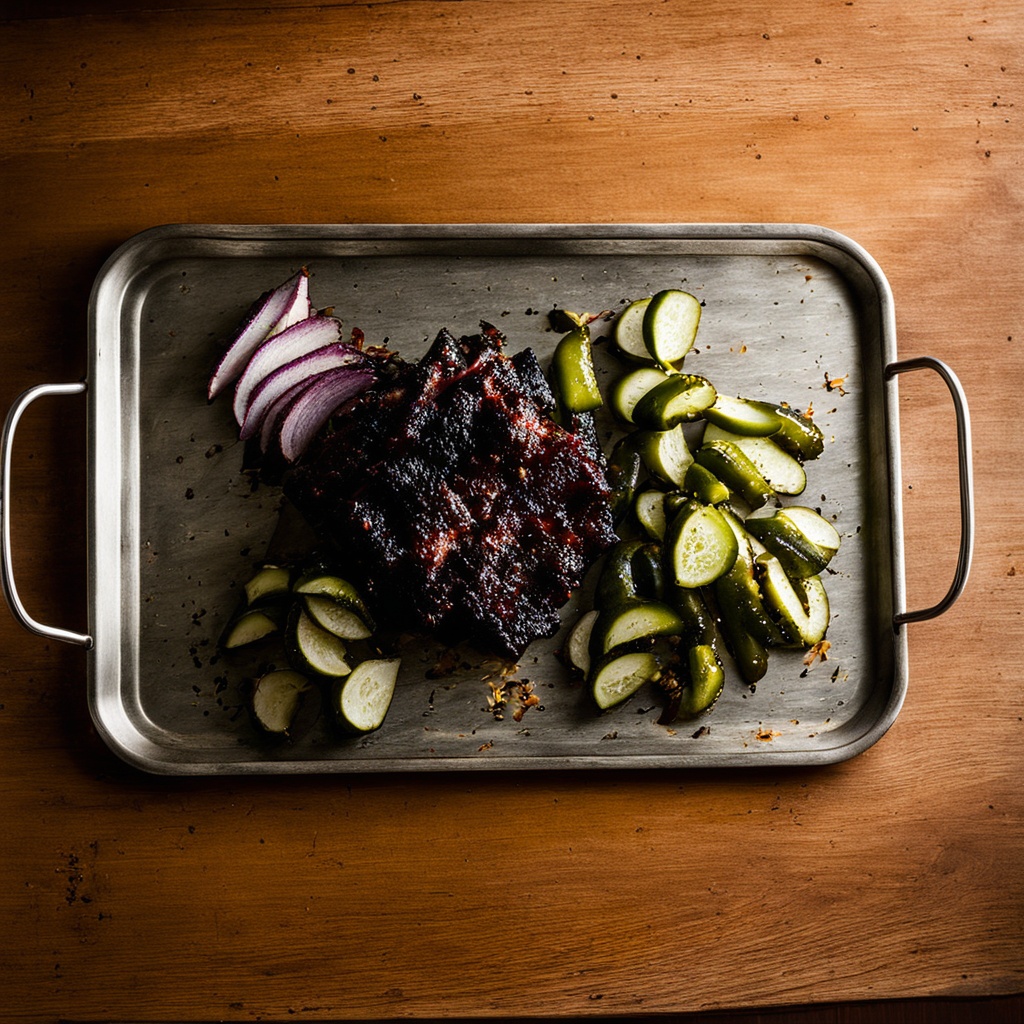 Illustration of food from Georgia Boys BBQ