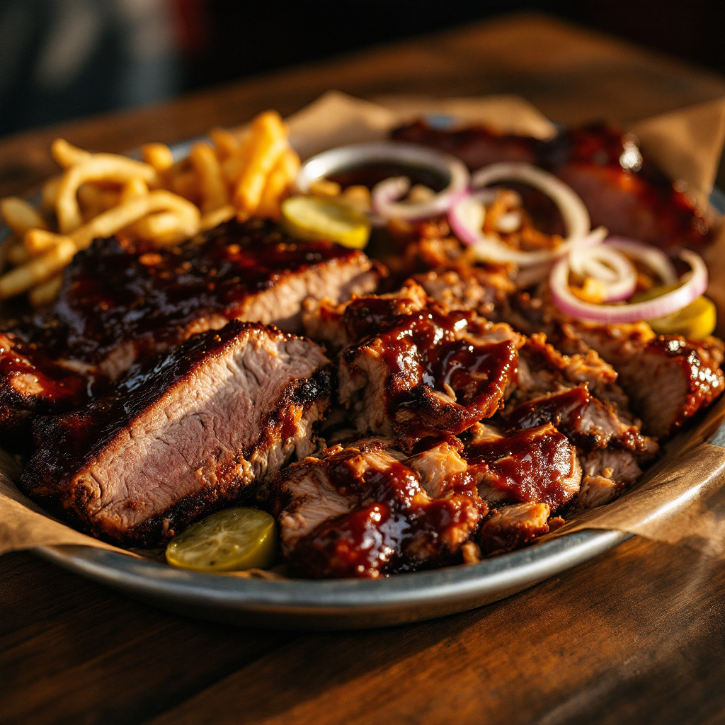 Illustration of Gobble Stop Smokehouse barbecue