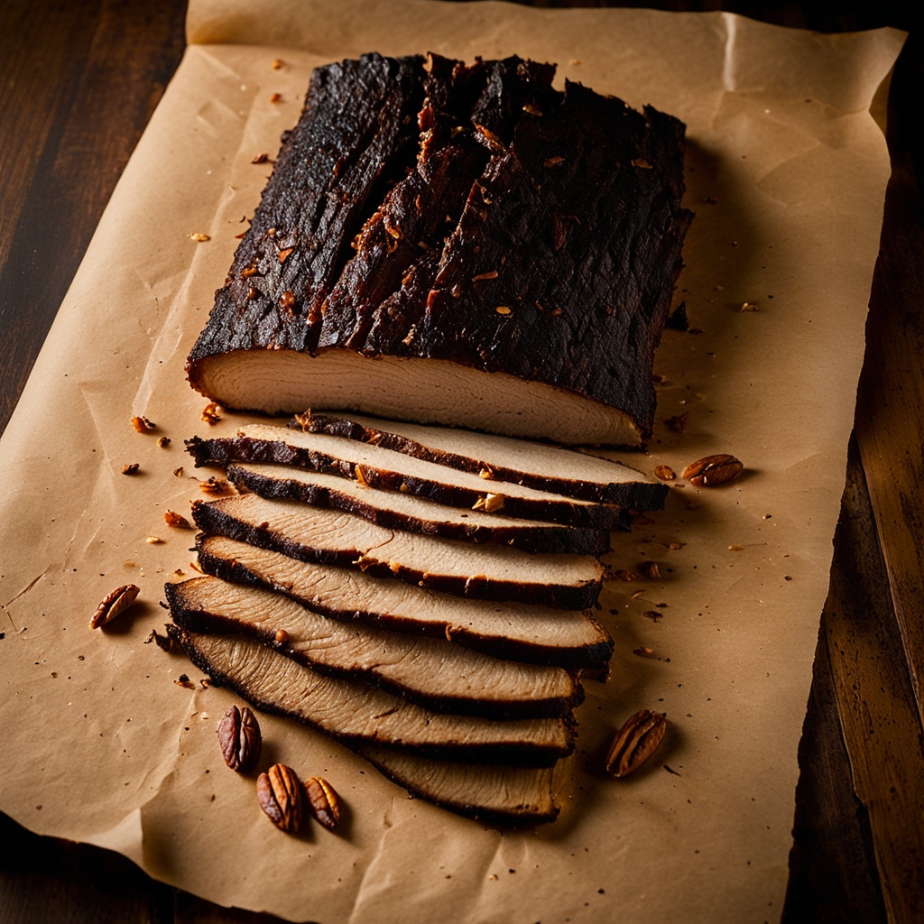 Illustration of food from Hog Wild Bar B Que