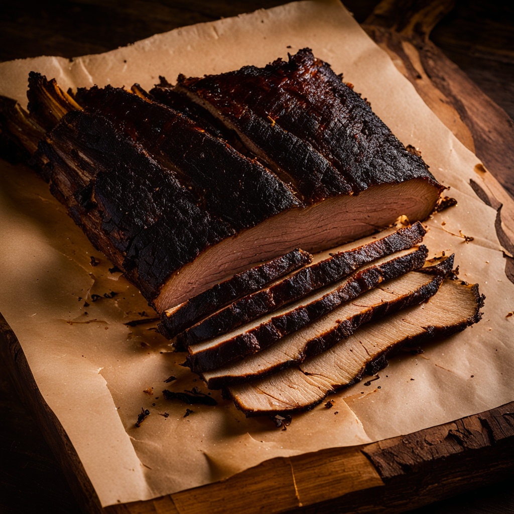 Illustration of food from Hog Wild BBQ