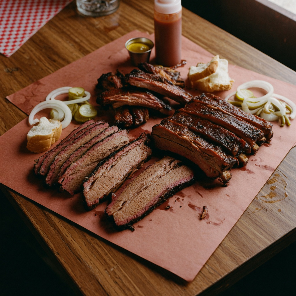 Illustration of food from J-Bird Smoked Meats