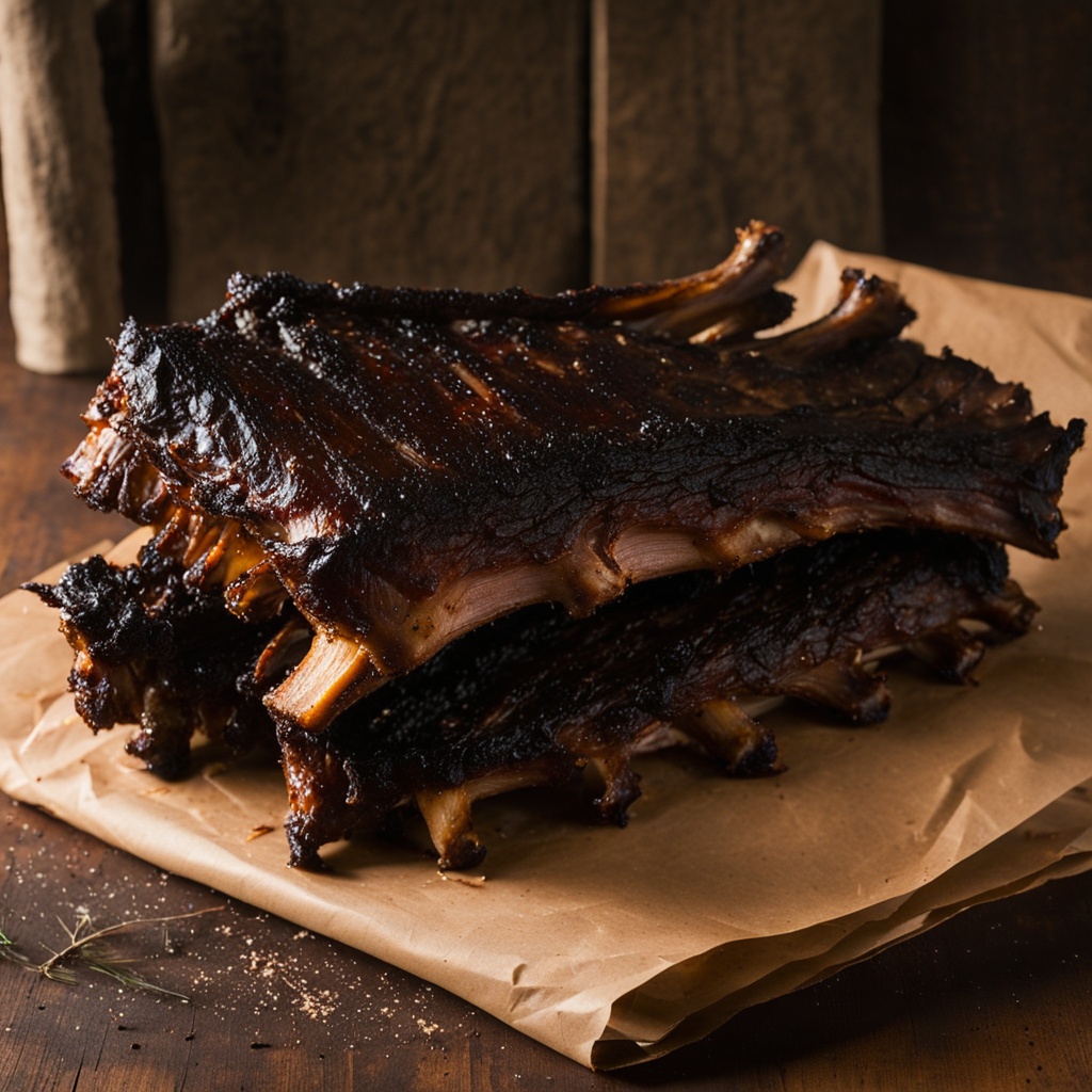 Illustration of food from J's Var-B-Q