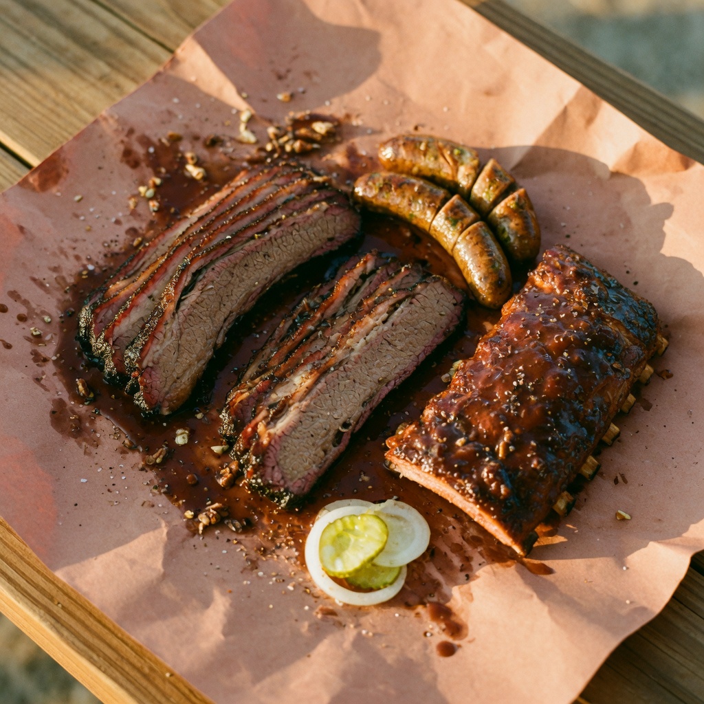 Illustration of food from Joe's Real BBQ
