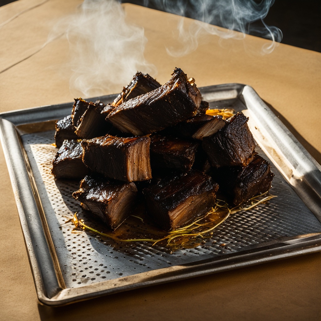 Illustration of food from Long Shot BBQ