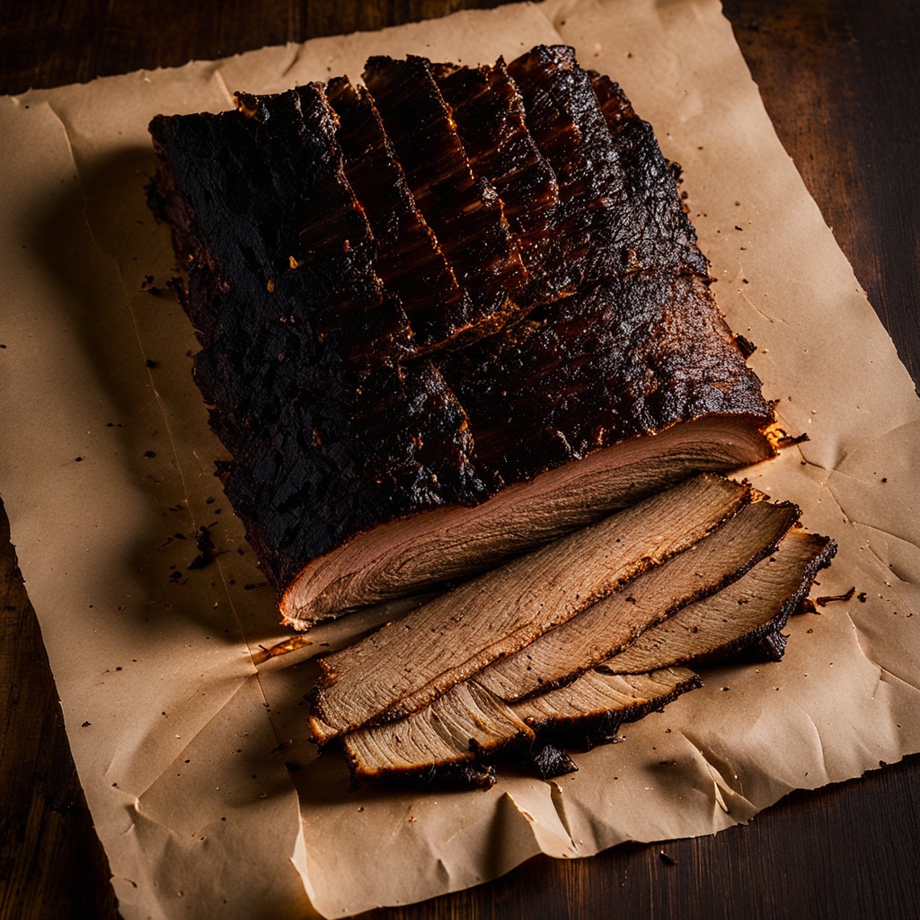 Illustration of food from Luella's BBQ
