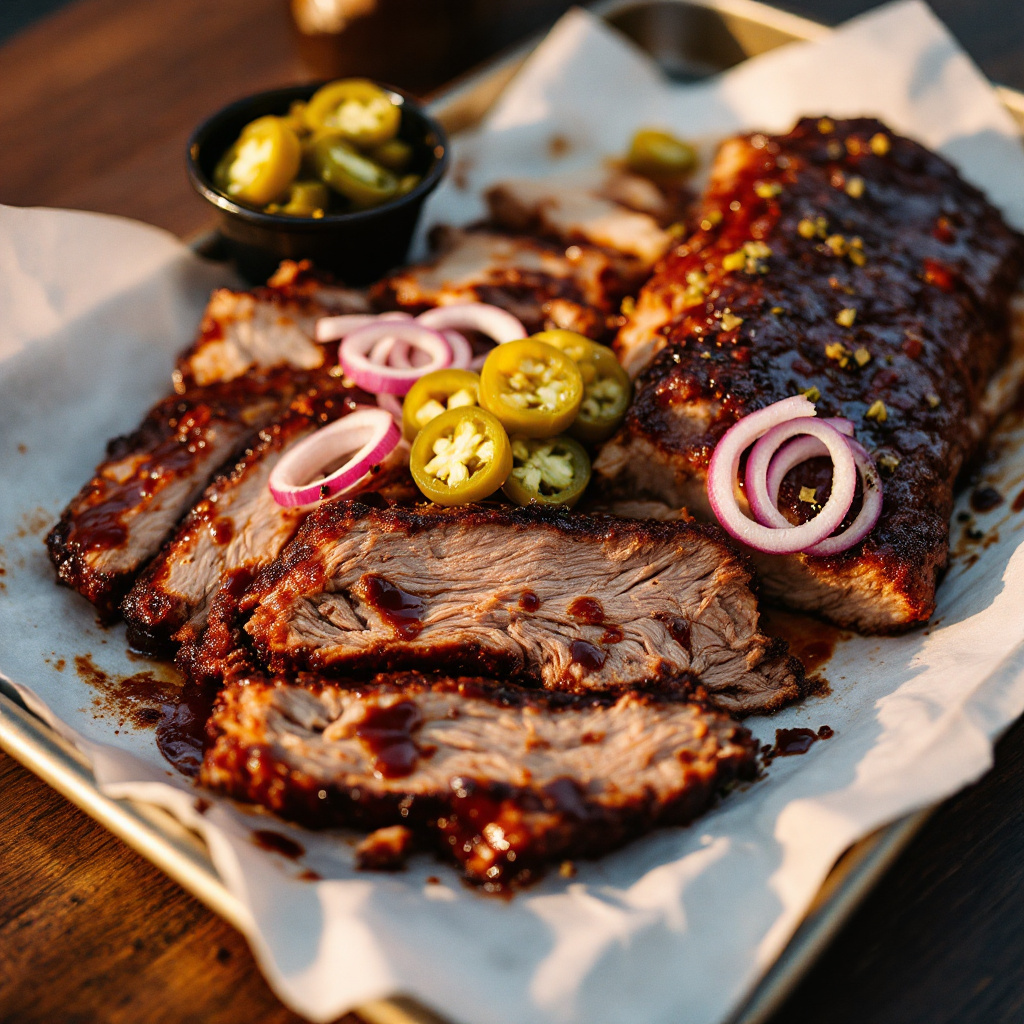 Illustration of food from Martin’s Bar-B-Que Joint