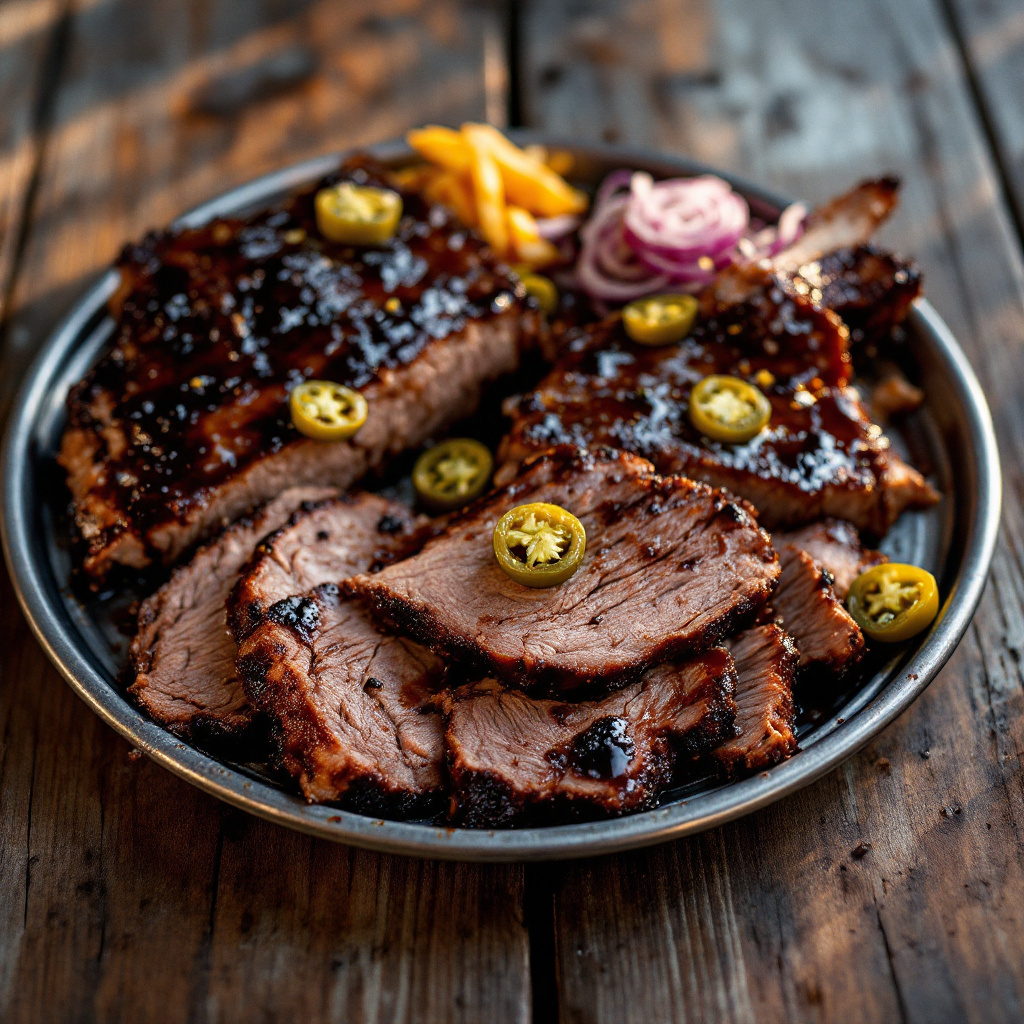 Illustration of food from Martin’s Bar-B-Que Joint