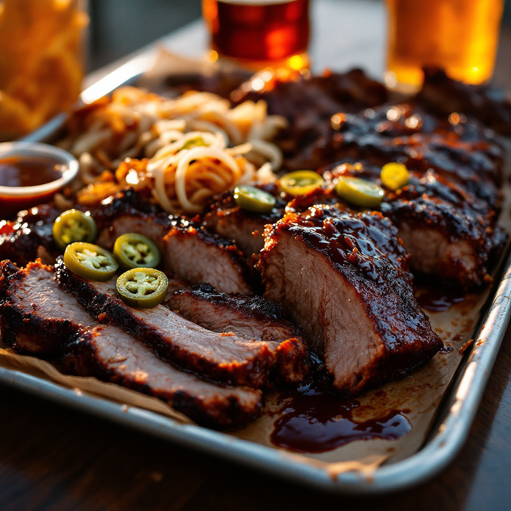 Illustration of food from Maurice’s Piggie Park BBQ