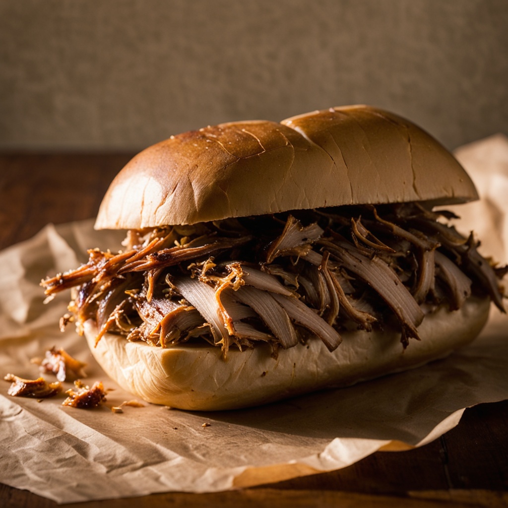 Illustration of food from Mike & Jeffs BBQ