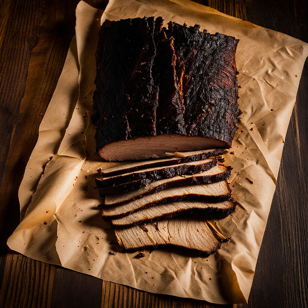 Illustration of food from Mitch's Texas Style BBQ