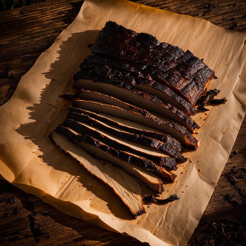 Illustration of food from Mitch's Texas Style BBQ