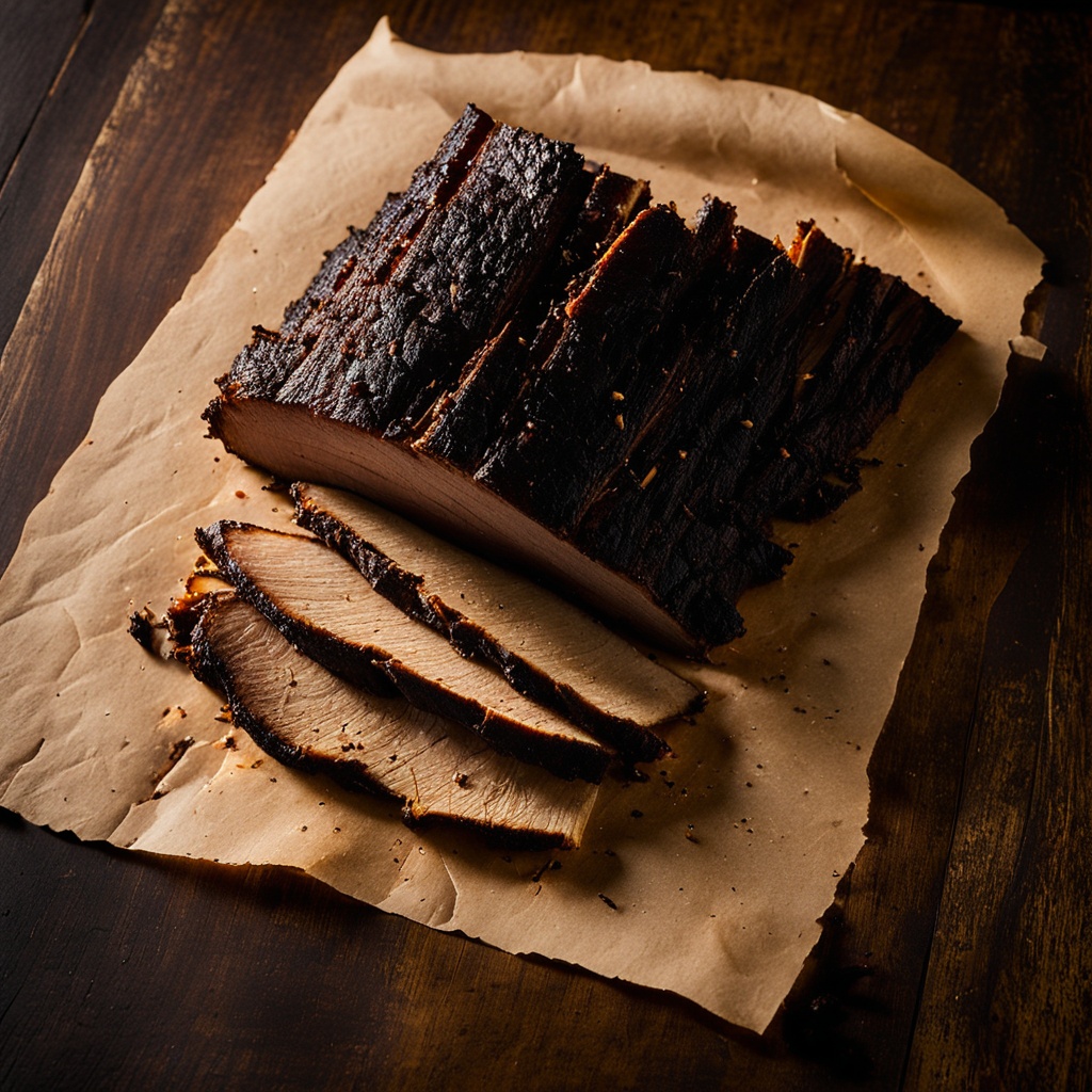 Illustration of food from Okie Dokies Smokehouse