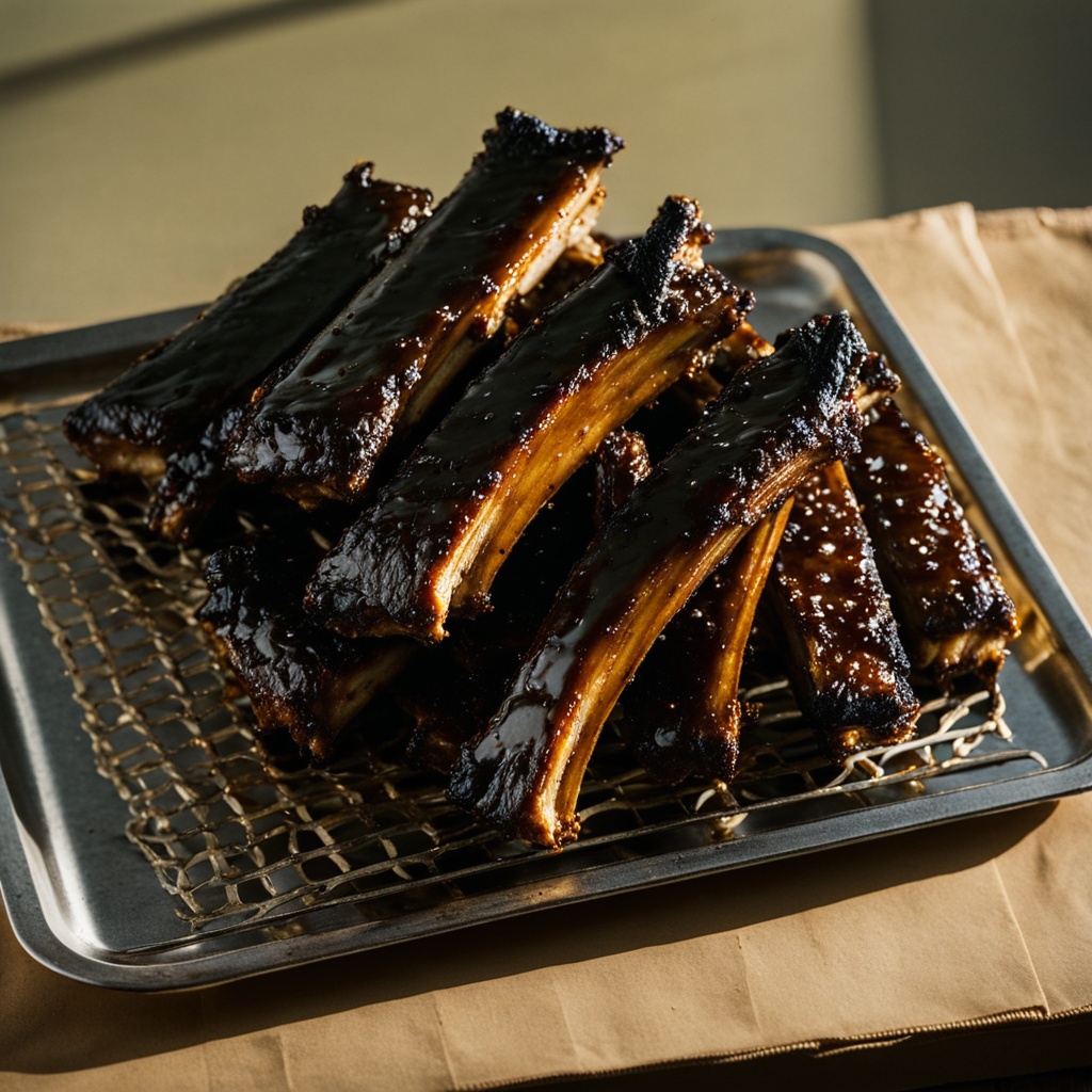 Illustration of food from Outsider BBQ & Beer Garden
