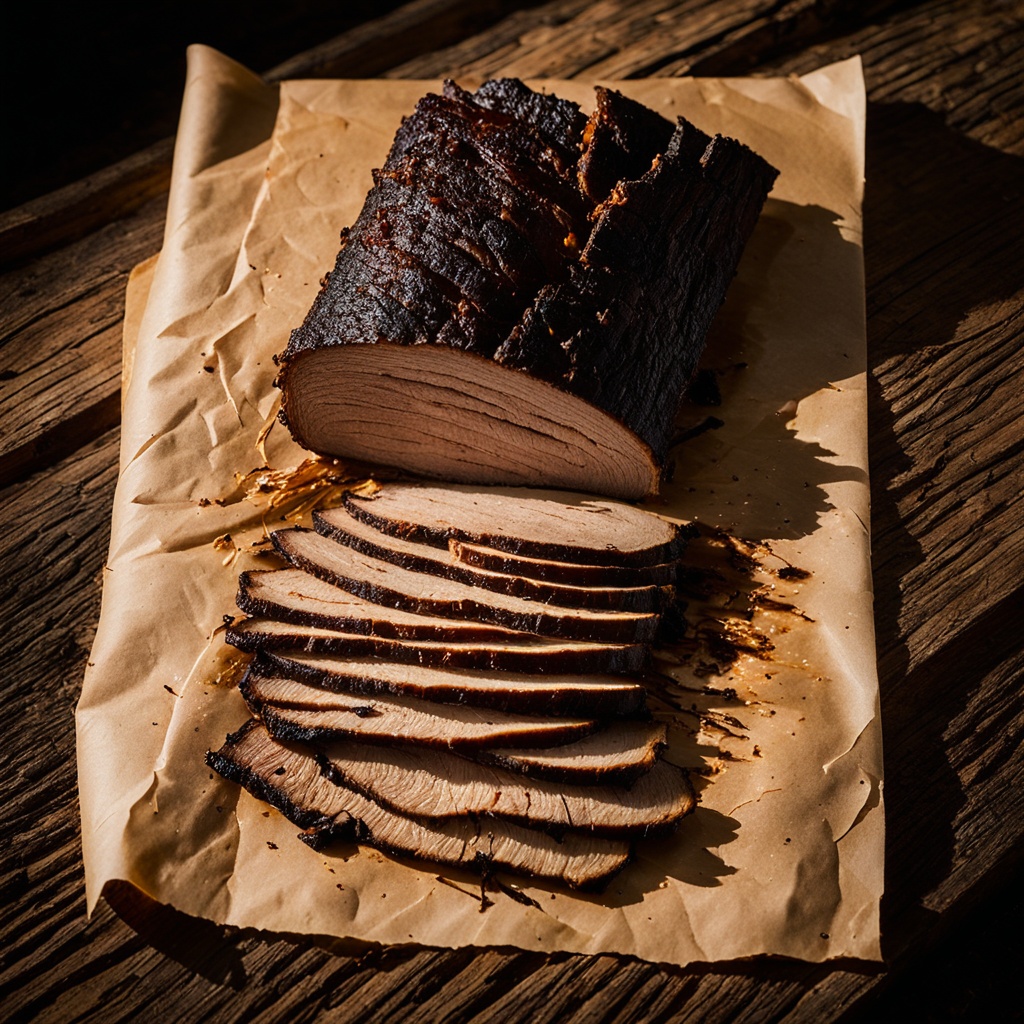 Illustration of food from Phil's Bar-B-Que Pit