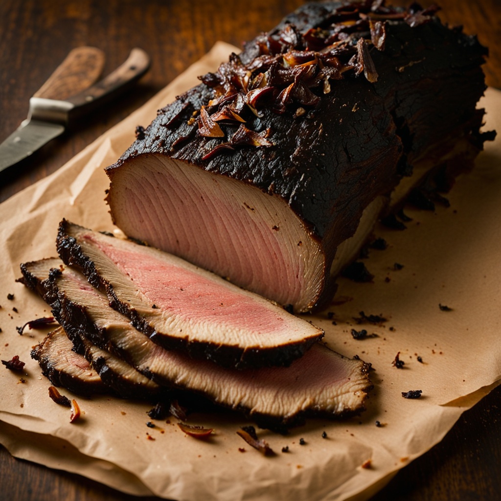 Illustration of food from Pig Out Nola Barbecue