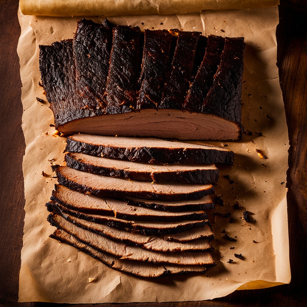 Illustration of food from Pinkie's BBQ