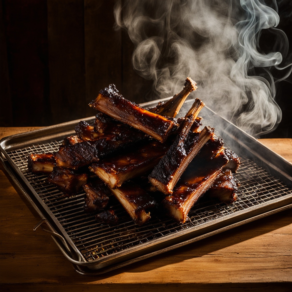 Illustration of food from Project 47 Smokehouse