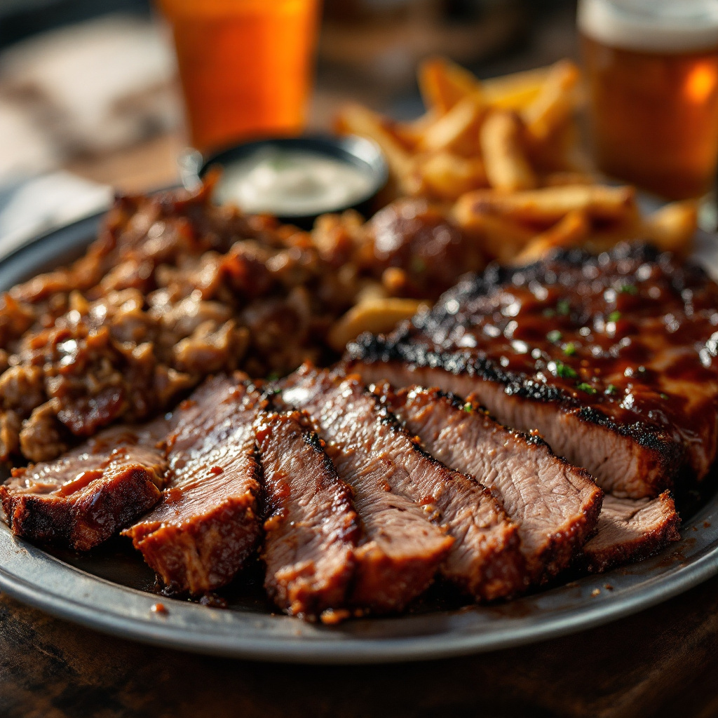 Illustration of food from Rollin Smoke BBQ