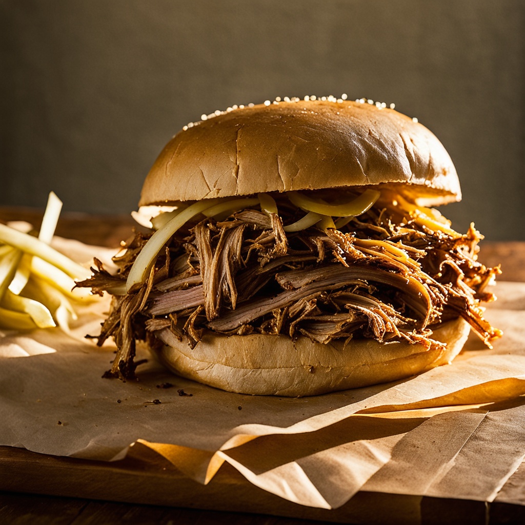Illustration of food from SAW's BBQ