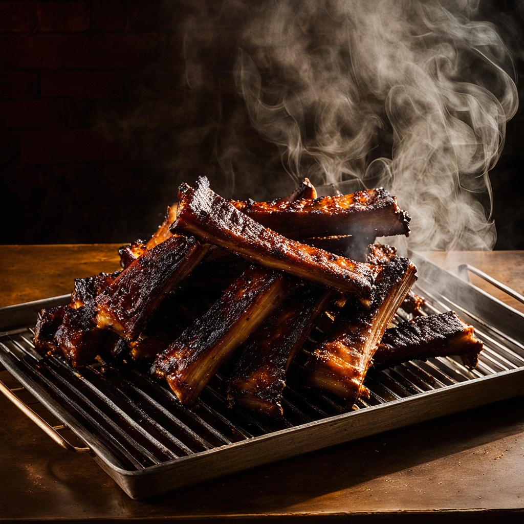 Illustration of food from Scott Ja-Mamas Hot Barbeque