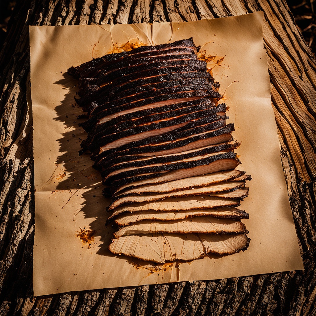 Illustration of food from Shiver's BBQ