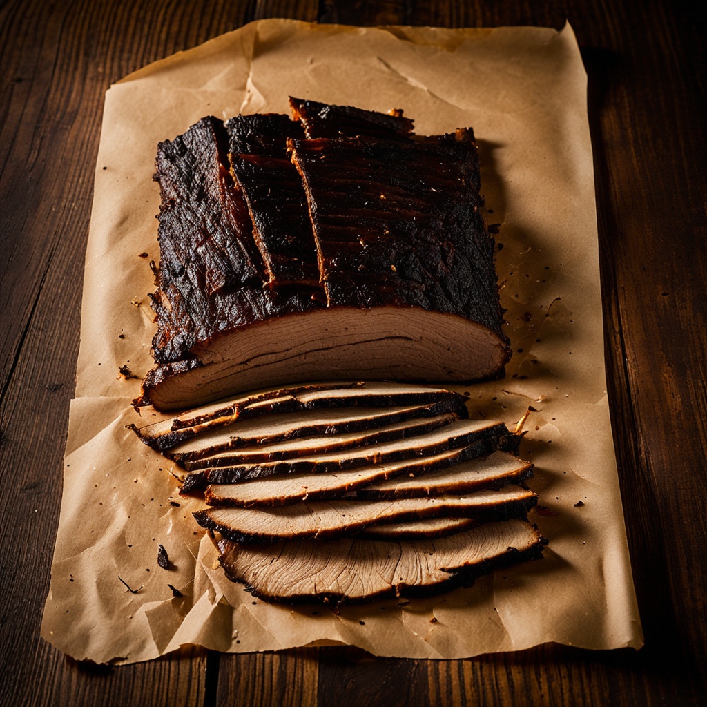 Illustration of food from Sims Country Bar-B-Que