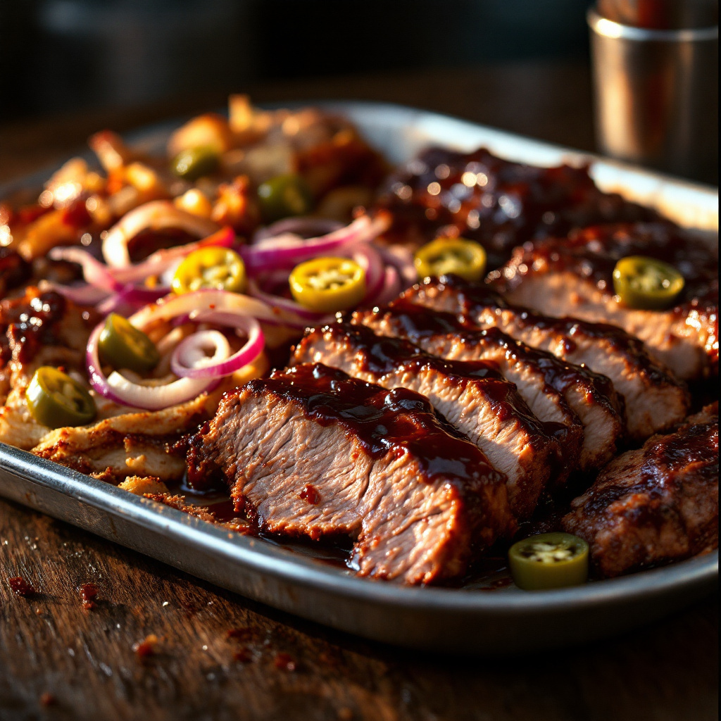 Illustration of food from Slow Bone BBQ